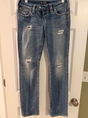 Silver Tuesday low rise baby boot Jeans